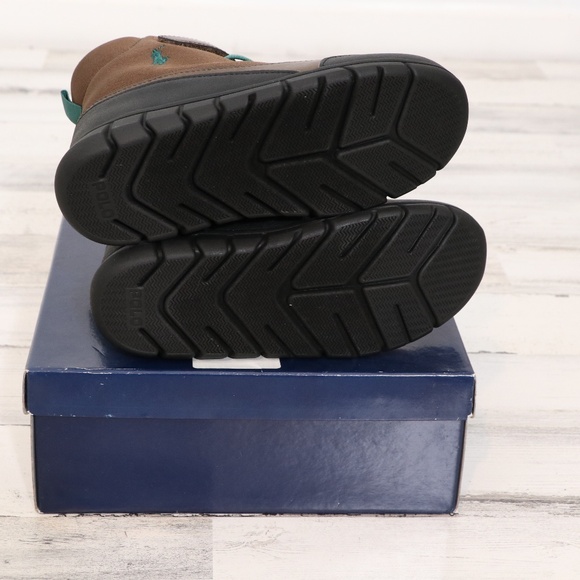 POLO RALPH LAUREN Boy's Barnes Boot Size 2 (Little Boy) Brown/Green NEW in Box - Picture 6 of 9